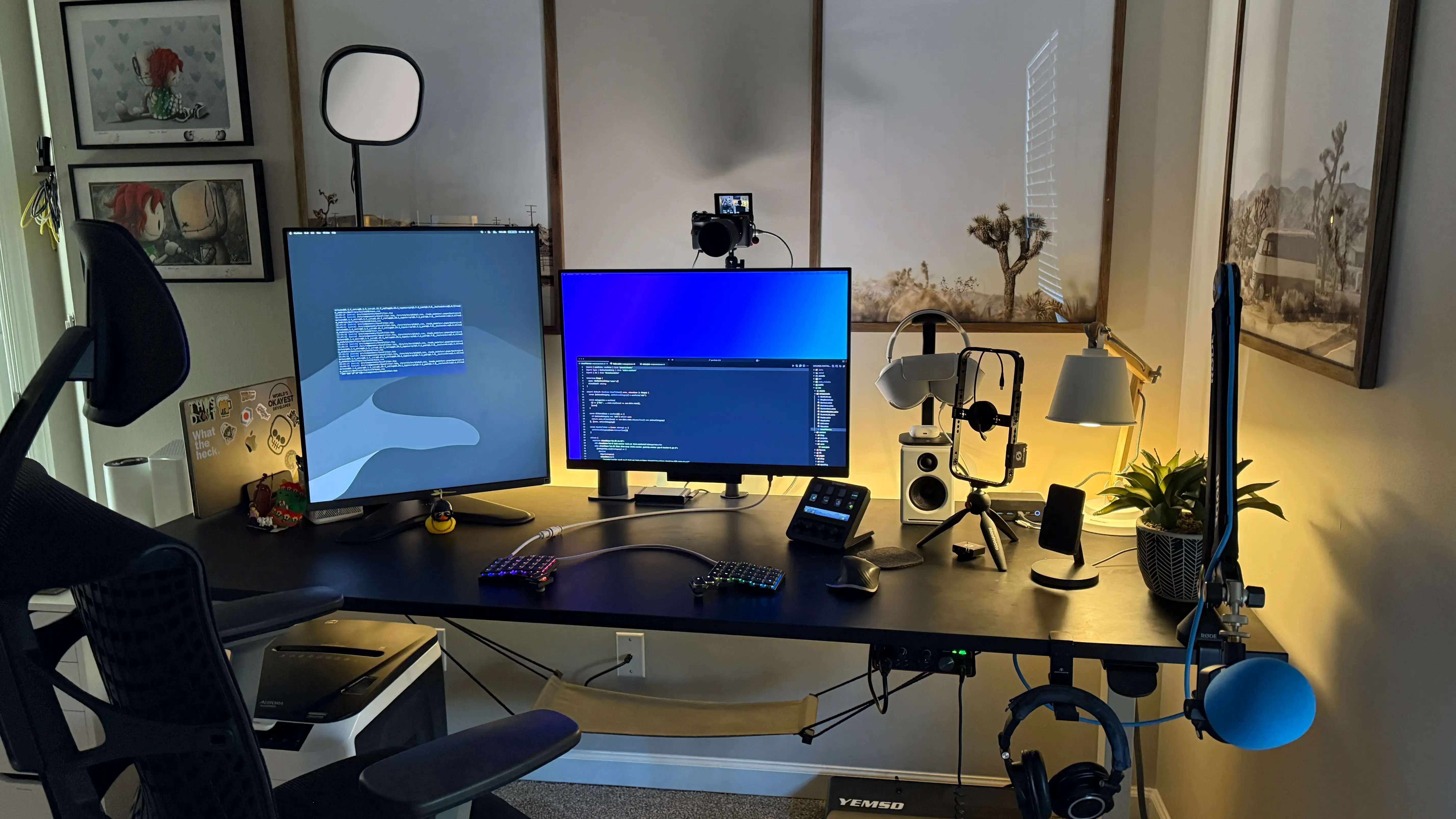 Chris's desk setup