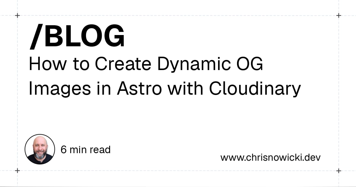 Example of a generated OG image with dynamic text overlays